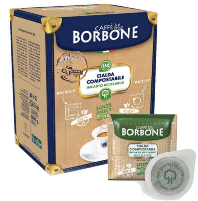 Caffè Borbone kompostierbare entkoffeinierte Pads 44 mm ESE RECYCELBARE ECO V...
