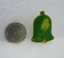 Green Bell w/ Flower Pin
