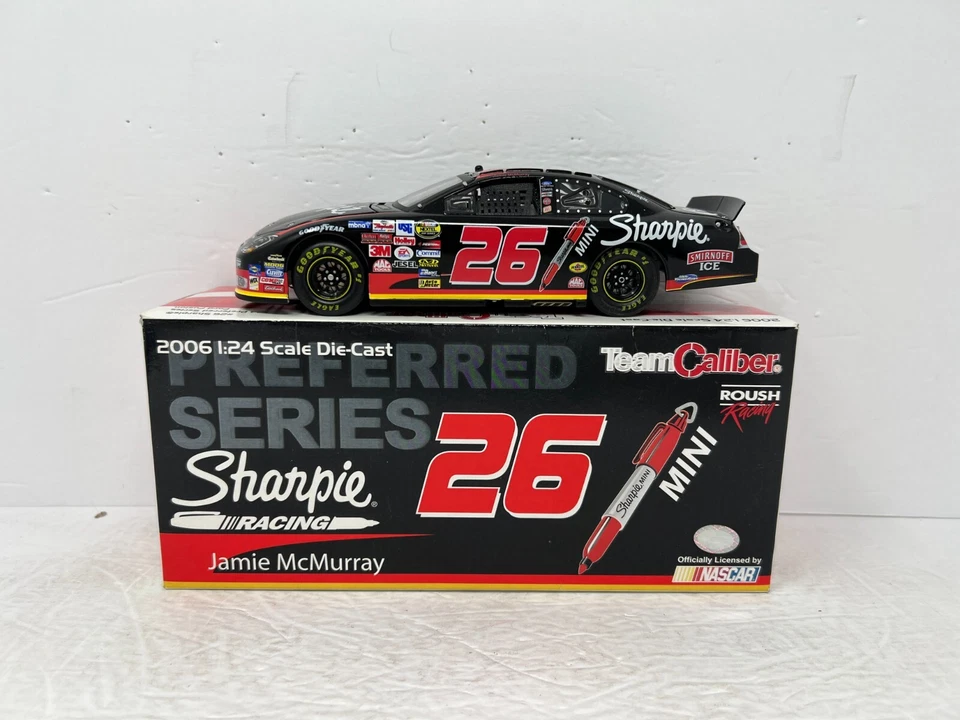 Equipo Calibre Nascar #26 Jamie McMurray Sharpie 2006 Ford Fusion 1:24 Diecast Foto 3 de 4