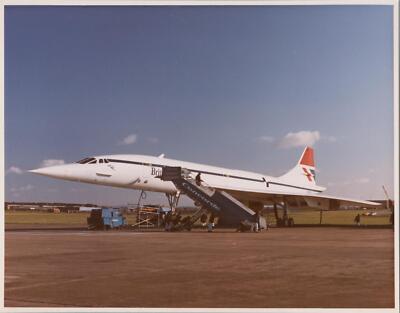 BRITISH AIRWAYS CONCORDE G-BBDG GROSSES VINTAGE ORIGINAL HERSTELLERFOTO 2 BA