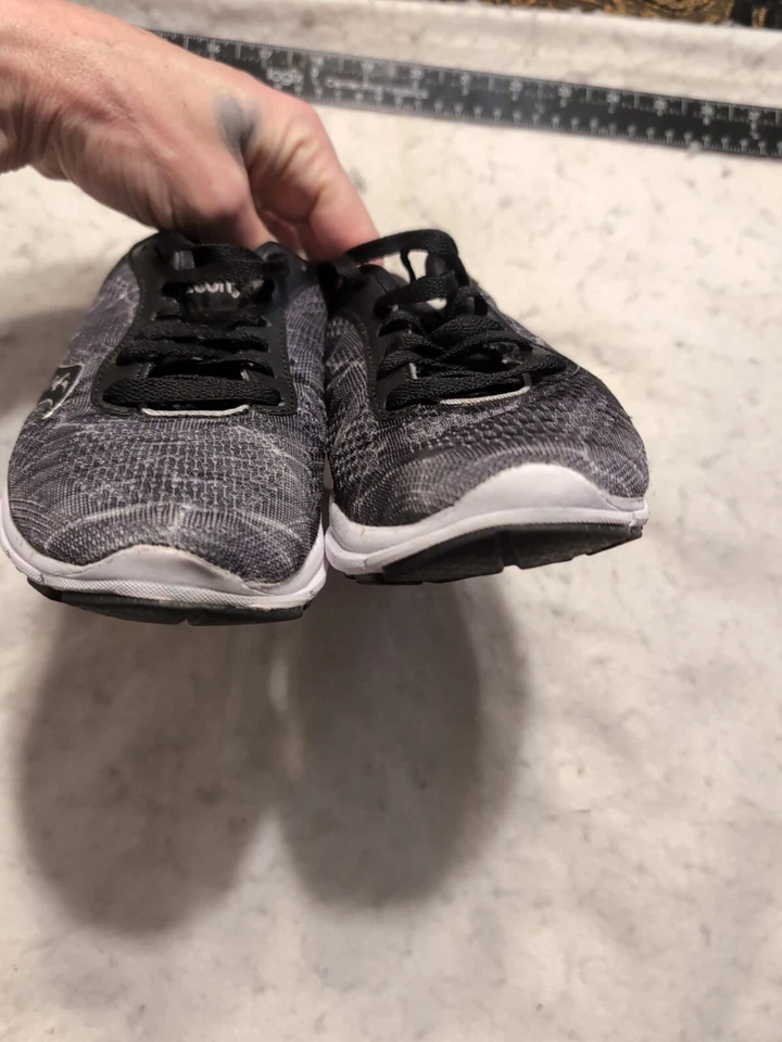 Saucony Grid Ideal Size 6 US Black Grey Print Light Running Shoes Sneakers  - Image 3 of 4