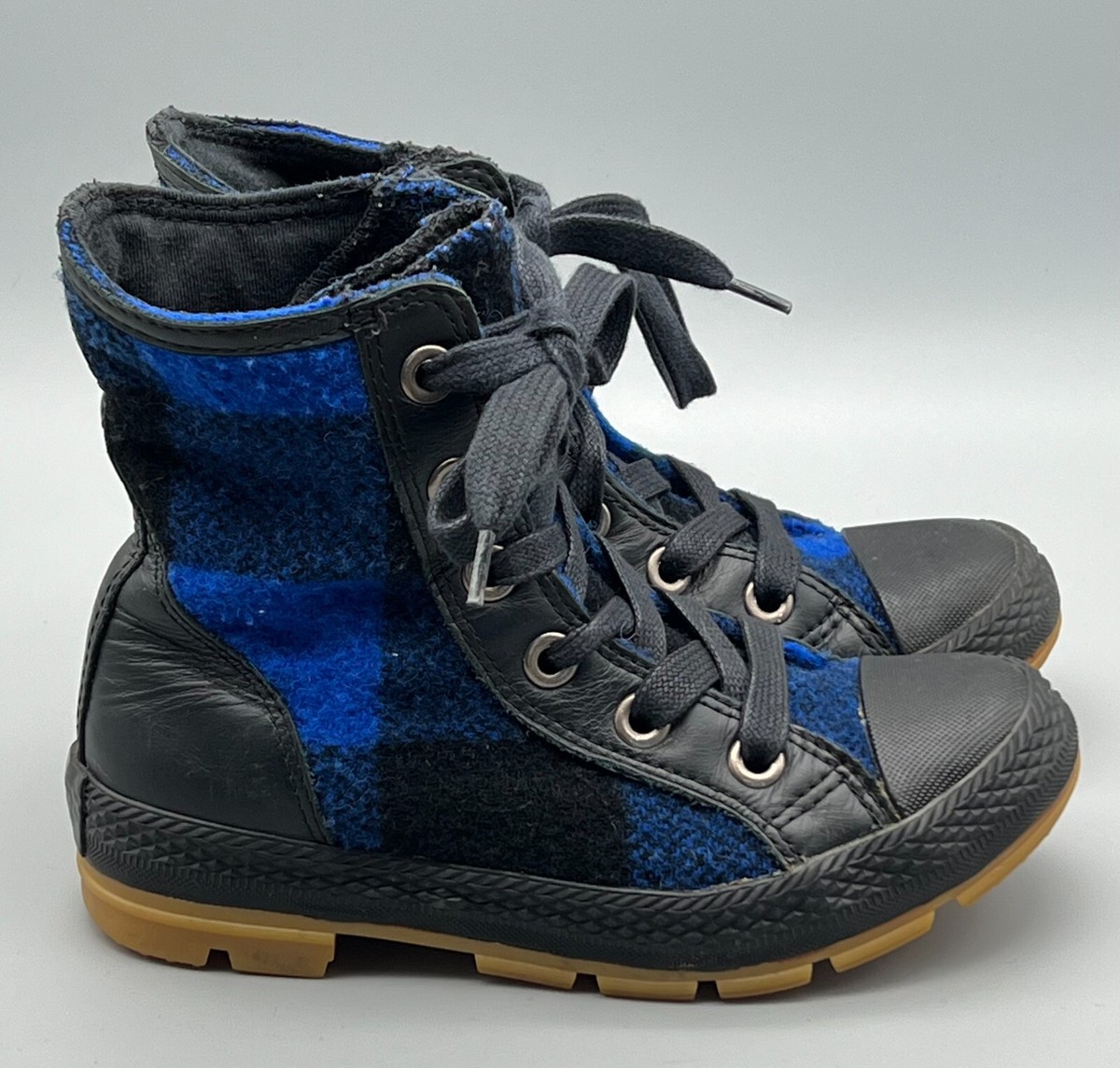 Converse All Star x Woolrich City Street Hiker Boots Mens Size 8 Limited Edition RARE? Converse Woolrich CT Street Hiker Plaid Wool All Star  main image 2