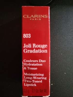 Clarins Joli Rouge Gradation, Two-tone Lipstick, 803 Plum Gradation, NIB