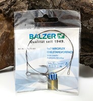 Balzer 1X7 Niroflex Edelstahlvorfach Drilling 50Cm 12Kg Gr.1