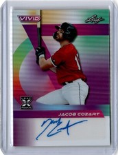 2024 Leaf Vivid Purple Prismatic Jacob Cozart Auto 1/2 (B82) Guardians