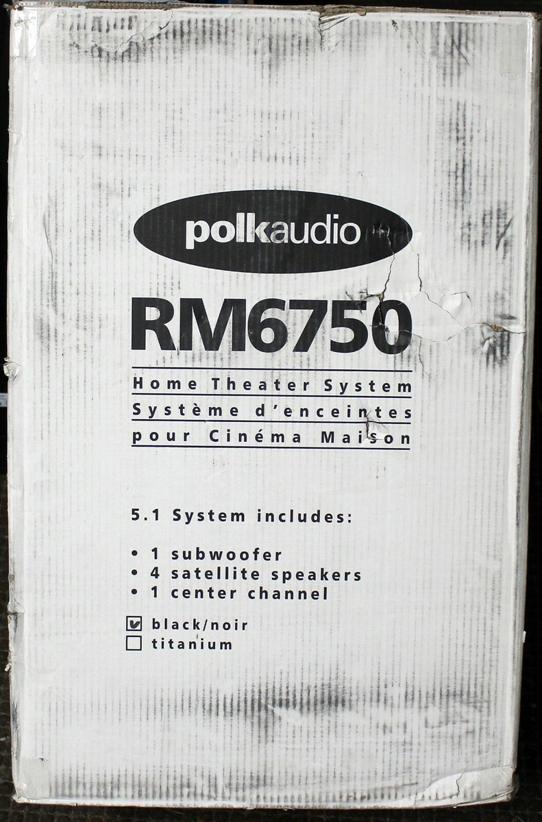 POLK AUDIO 5.1 HOME THEATRE 6 SPEAKER SYSTEM (BLACK) - RM6750 | eBay