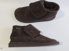 HOLLERT Lammfell Boots Stiefel oder Hausschuhe 38 Echtleder braun 23