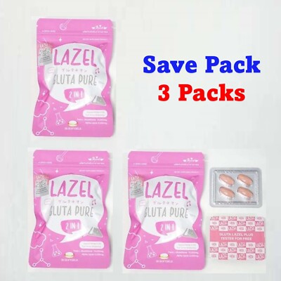 3X Lazel Gluta Pure 2in1 Whitening Skin Glowing Brighten Glutathione Antioxidant | eBay 3X Lazel Gluta Pure 2in1 Whitening Skin Glowing Brighten Glutathione Antioxidant | eBay