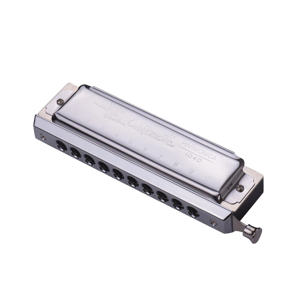 Swan Chromatic Blues Country Folk Jazz Harmonica C w 10 Holes 40