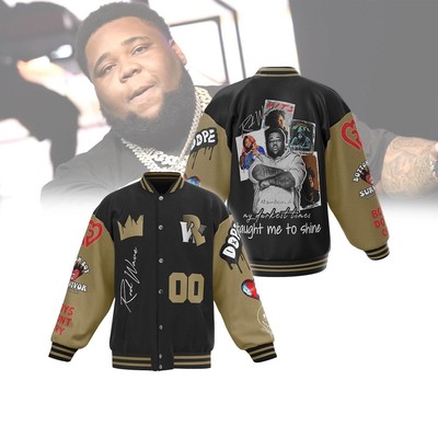 R.O.d Wave Rapper Baseball Jacket, R.O.d Wave Darkest Time Taught Me To Shine, R