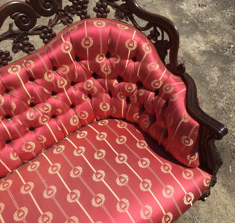 J.H. BELTER LAMINADO PERFORADO TALLADO PALISANDRO RECAMIER Foto 4 de 4