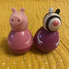 Weebles Peppa Pig Zoey Zebra & Fairy Pepper Pig 