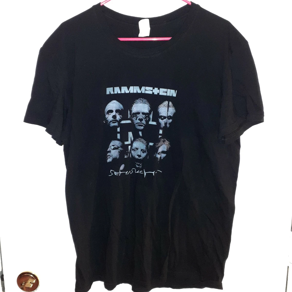 Vintage Rammstein One of a kind Sehnsucht Tee Shirt Rare Metal Industrial 90 s