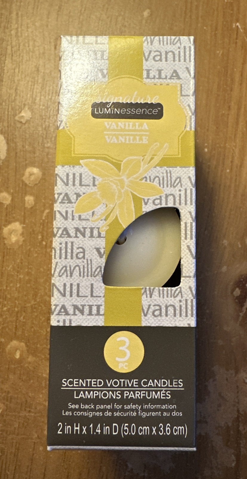 Luminessence Vanilla Scented Votive Candles 3 Ct. Pack NEW eBay