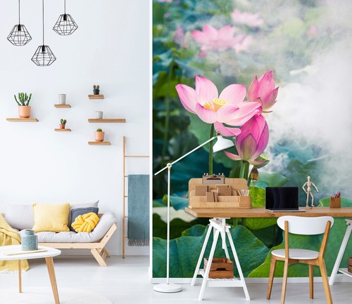 3D WHITE LOTUS KEP3662 Wallpaper Mural Self-adhesive Removable Sticker