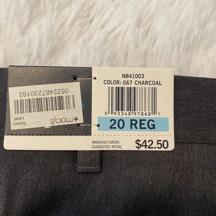 Pantalones de vestir Nautica para niños jóvenes talla 20 regulares plisados al frente nuevos con etiquetas $42.50 Foto 3 de 4