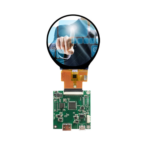2.1'' 480x480 Round LCD Touch Screen Panel Display Driver Board HDMI DIY Molude - Picture 1 of 7