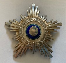 ROMANIA 1900’S RARE ORDER OF THE STAR 4TH CLASS. TYPE 4. XF.