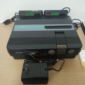 Junk Sharp Twin Famicom AN-505-BK Black Home Console + AC Adapter + Games Japan