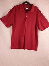 Nike Golf Polo Dri Fit Tour Performance Red Short Sleeve Athletic Mens XL