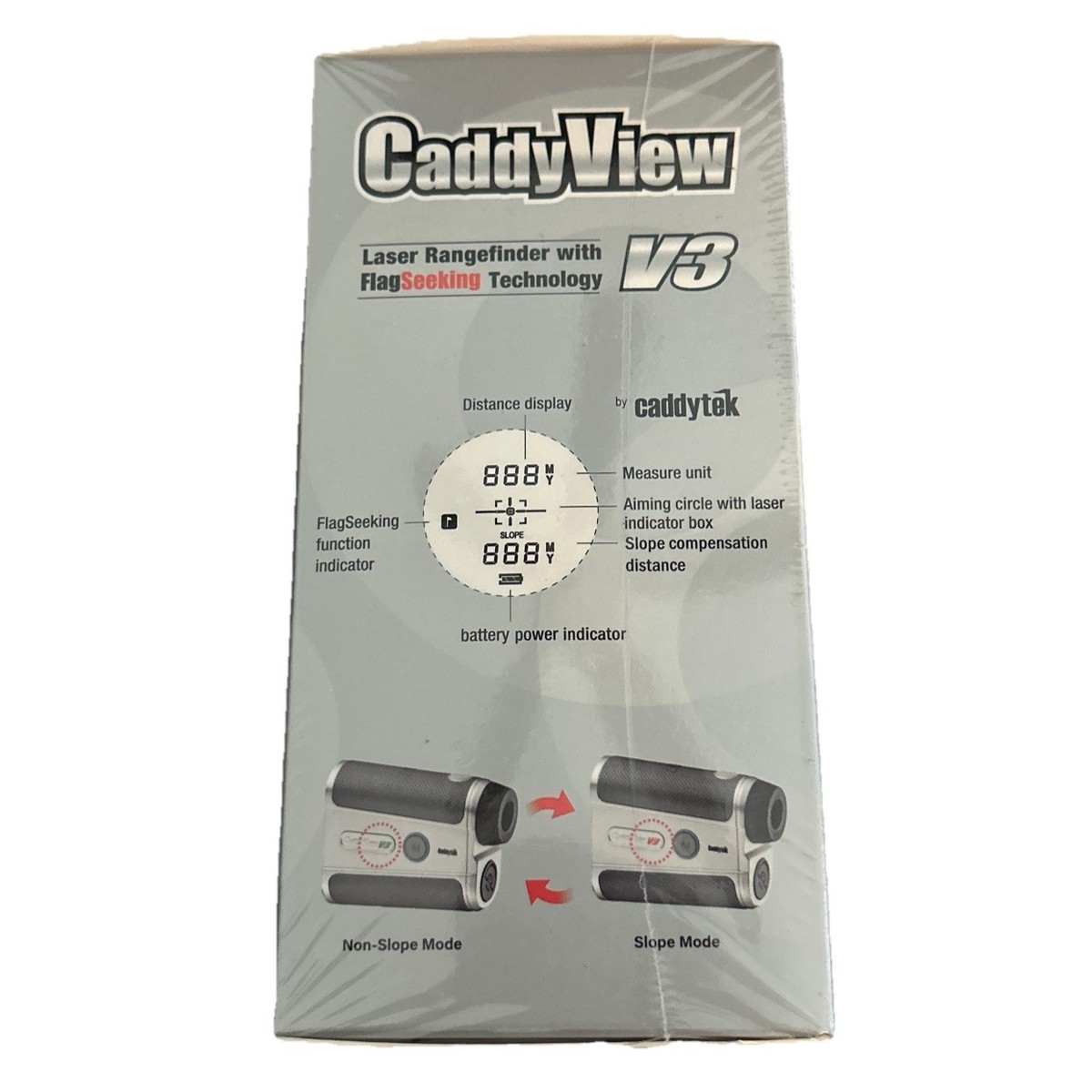 Caddytek Golf Laser Rangefinder Caddyview V3 Slope 6X