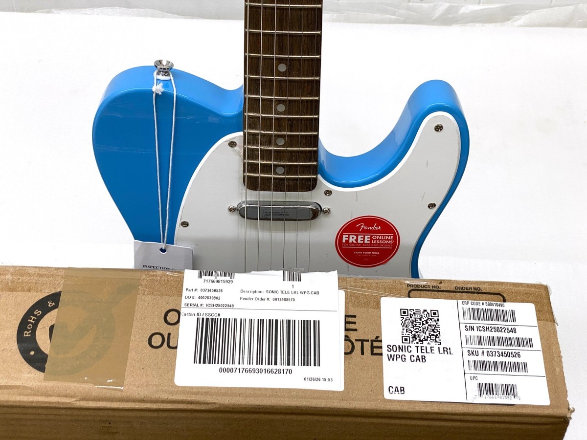 ACTUAL PICS! Fender Squier Sonic TELE California Blue Electric