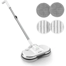 Electric Mop, AlfaBot WS-24 Cordless Spin Mop for Floor Cleaning