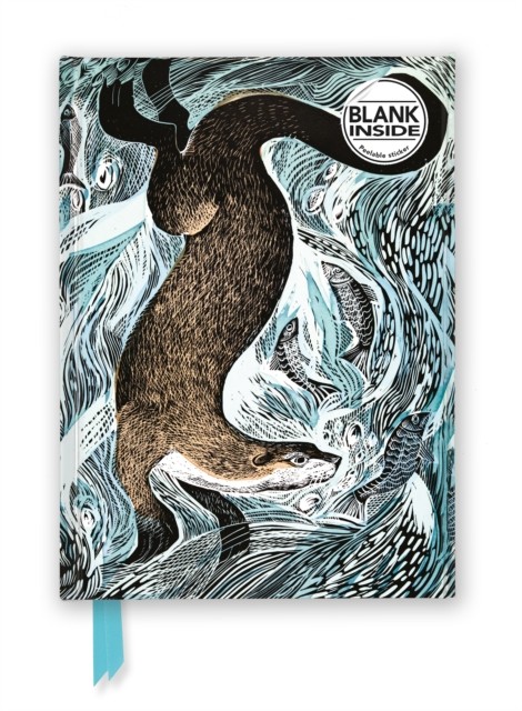 Angela Harding: Fishing Otter (Foiled Blank Journal) (Notebook / blank book)