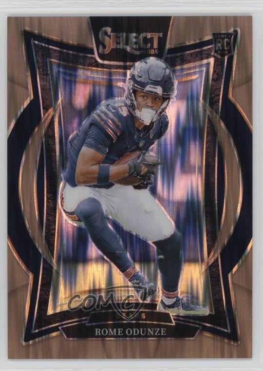 2024 Panini Select Concourse Copper Shock Prizm /299 Rome Odunze Rookie RC 1e1b
