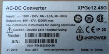 NEW Unipower XPGe12.48G 48v  1200w AC DC Conv...