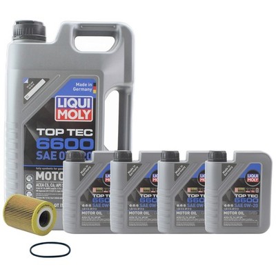 9L Liqui Moly Top Tec 6600 0W-20 Wix Engine Oil Change Kit for Range Rover Sport