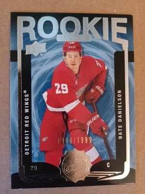 Nate Danielson 2025-26 Upper Deck Extended Rookie Update #RU-10 Red Wings /1999