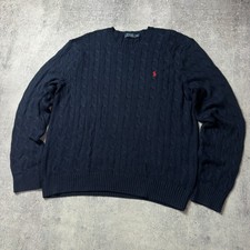 Polo Ralph Lauren Cotton Cable Knit Sweater Mens Size 2XL