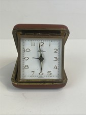 SETH THOMAS TRAVEL ALARM CLOCK Red Case Glow ...