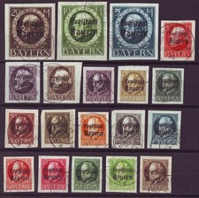 Bayern , 152B/170B , gestempelt ( z.T. "Gef&auml;lligkeit" ) , TOP !