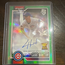 Topps 2026 Series 2 Cade Horton Chicago Cubs #632 Green Foil Auto /99