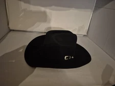 Bailey Lightning 4X Black Western Hat W0604A XXXX Augora Blend Size 7 1/4 W/Box