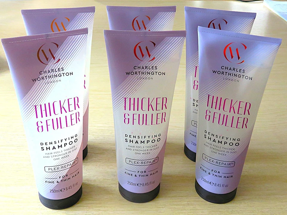 CHARLES WORTHINGTON THICKER & FULLER DENSIFYING SHAMPOO 250ML FROM ONLY £4 EACH