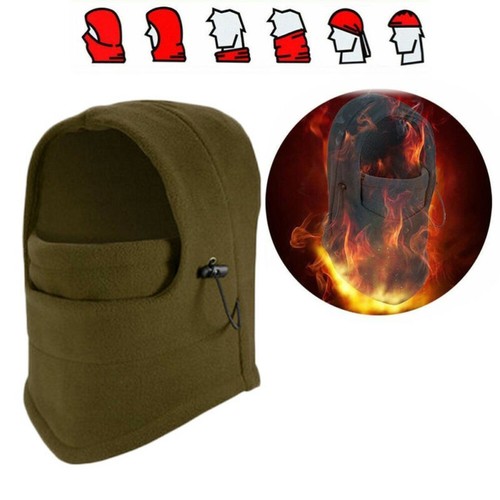 Ski Face Mask Winter Thermal Women Men Balaclava Neck Warmer Hood Hat Cap Fleece - Picture 20 of 22