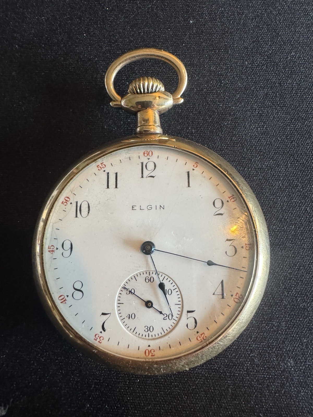 Elgin Pocket Watch, Case# 8362225 Fafys, Works# 15777117 Grade: 313 16s 15j