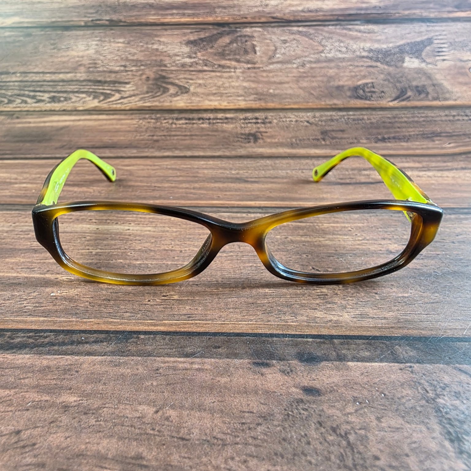 Coach Sunglasses Women's Brown Tortoise Lime Green HC6001 Emily 57mm