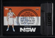 BAS 2007-08 Topps Generation Now David Lee #GN16 Seal of Authenticity Auto 3c7
