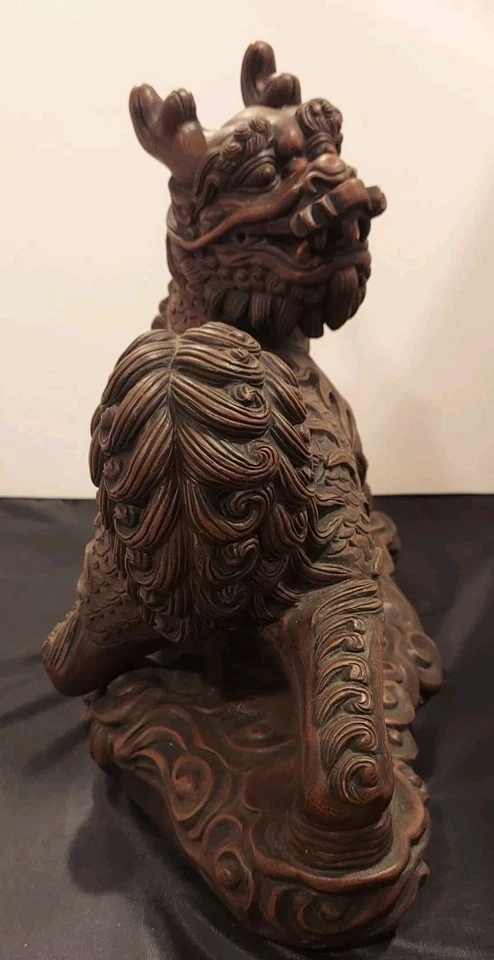 Large Antique Foo Dog/ Dragon Statue (Local Pick-up Only) - Image 4 of 4