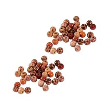 200Pcs Round Wooden Beads for DIY Jewelry Making Assorted Color Natural Wood