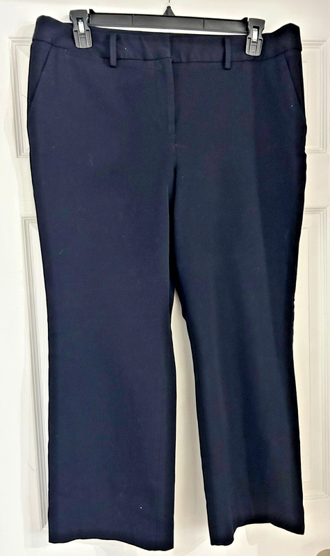 NWOT Talbots Barely Boot Navy Blue Womens Dress Pants 16