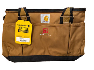 Carhartt Brown Duck Canvas Utility Tote Bag Small Tool Storage Carry All NWT