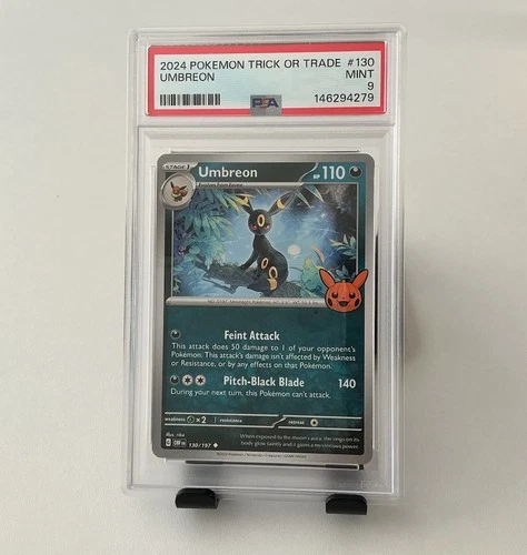 2024 POKEMON TRICK OR TRADE UMBREON #130 PSA 9