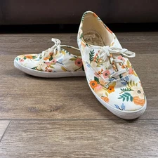Keds X Rifle Paper Co. Floral Print Champion Sneakers Lifestyle Boho Sz 9.5