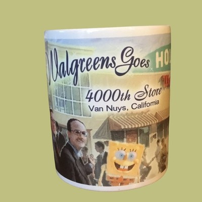 Walgreens 4000th Store Opening Mug Coffee Cup Hollywood Van Nuys California