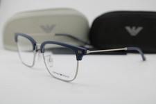 NEW EMPORIO ARMANI EA 3198 5088 BLUE GUNMETAL AUTHENTIC EYEGLASSES 55-18